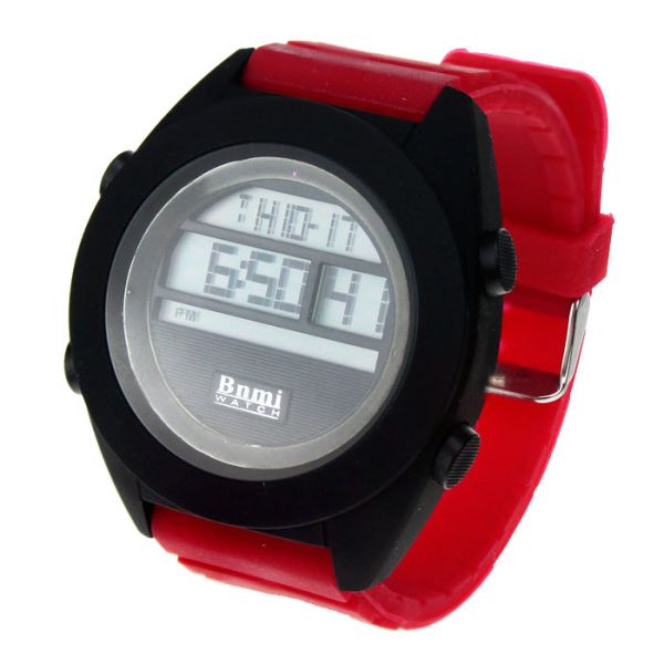 Sports watch in box (red)
