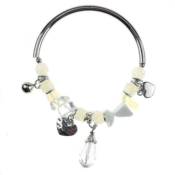 Bracelet with charms (white)