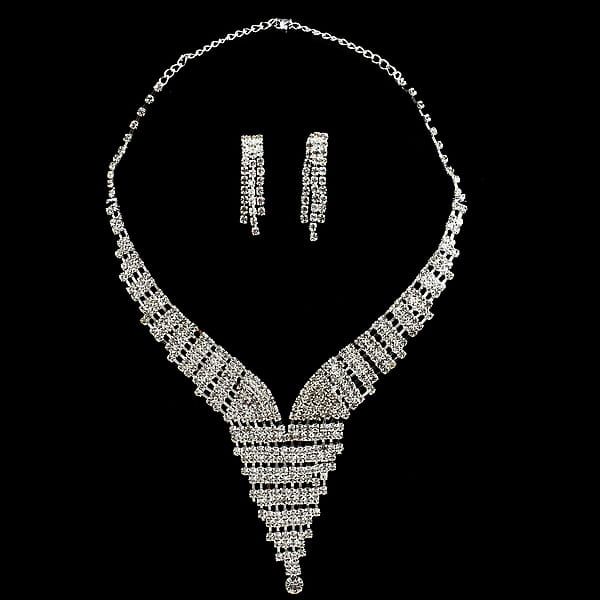 Set of rhinestone jewelry “Evening”