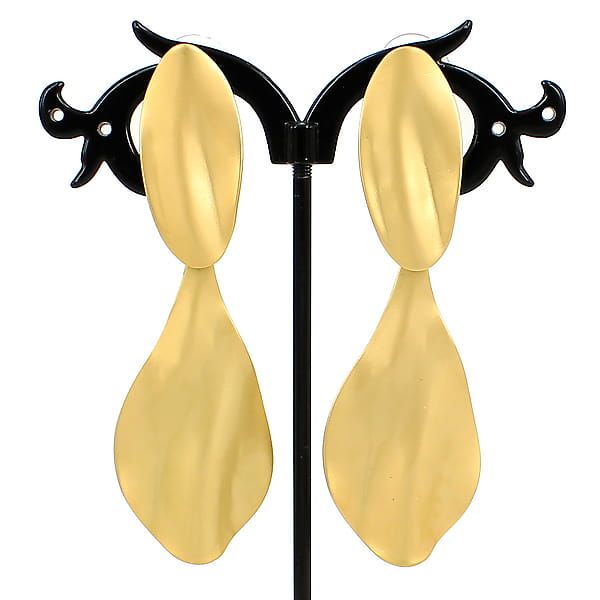 Earrings “City chik” matte gold