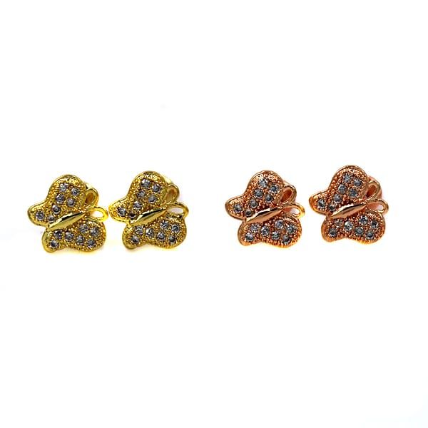 Set of two pairs of studs “Butterflies”