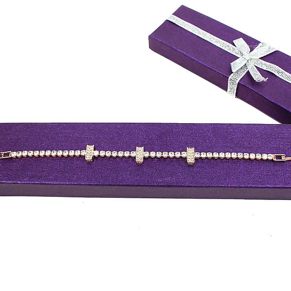 Bracelet with crystals in gift packaging