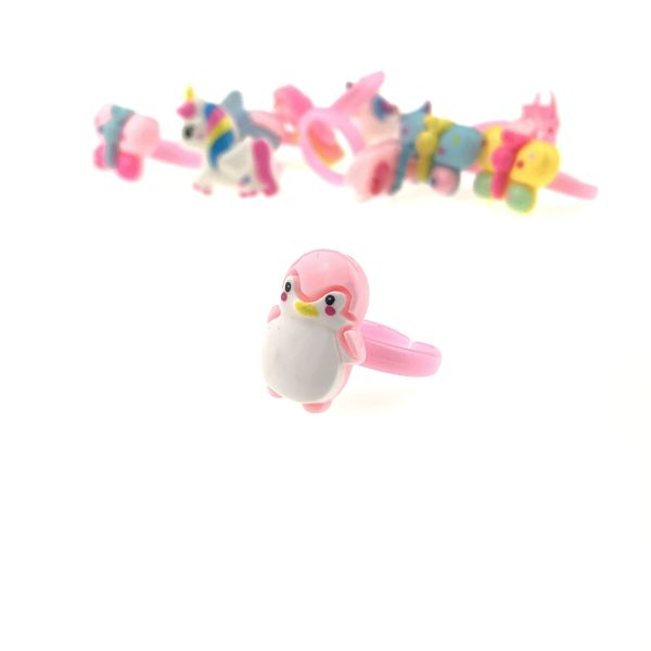 Children's ring "Little Penguin" plastic