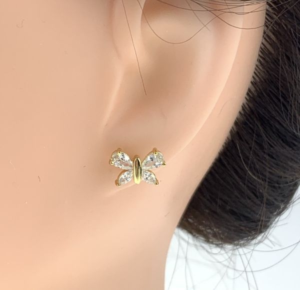 Diamond cut crystal earrings