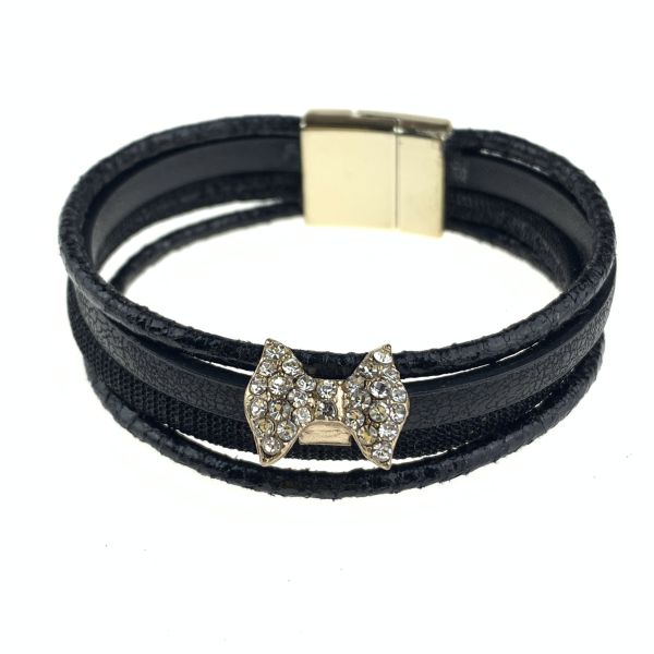 Multilayer “Bow” bracelet with magnetic clasp