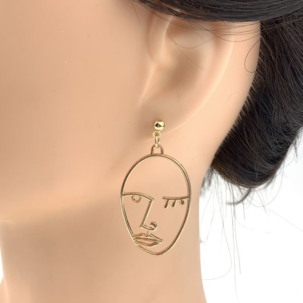 Earrings “Faces”