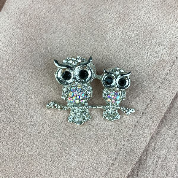 Brooch "Owls"