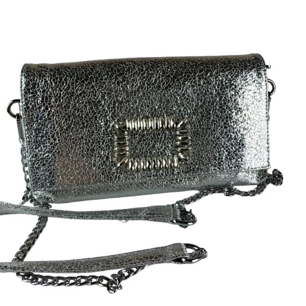 Evening clutch bag with crystals