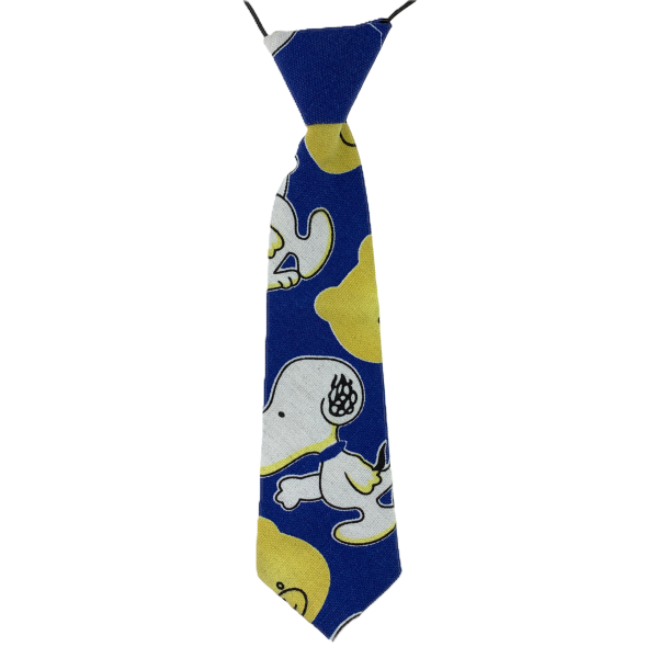 Jacquard children's tie with Doggie clasp (GIFT spinner)