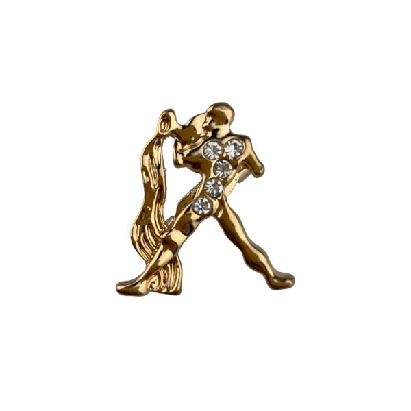 Mini brooch zodiac sign “Aquarius”