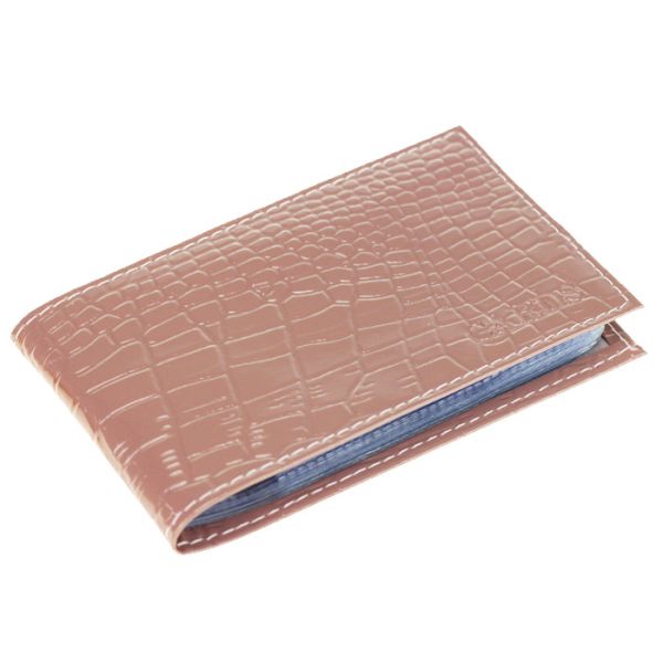 Business card holder for 18 business cards PINK
