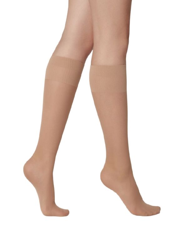 Elastic knee socks 2 pairs